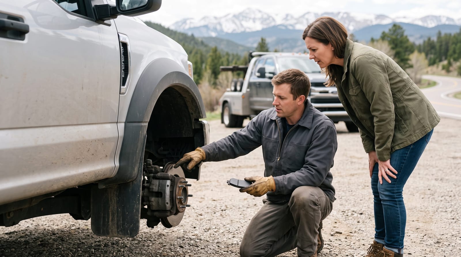 How Long Do Brake Pads Last on a Diesel Truck Used for Towing?